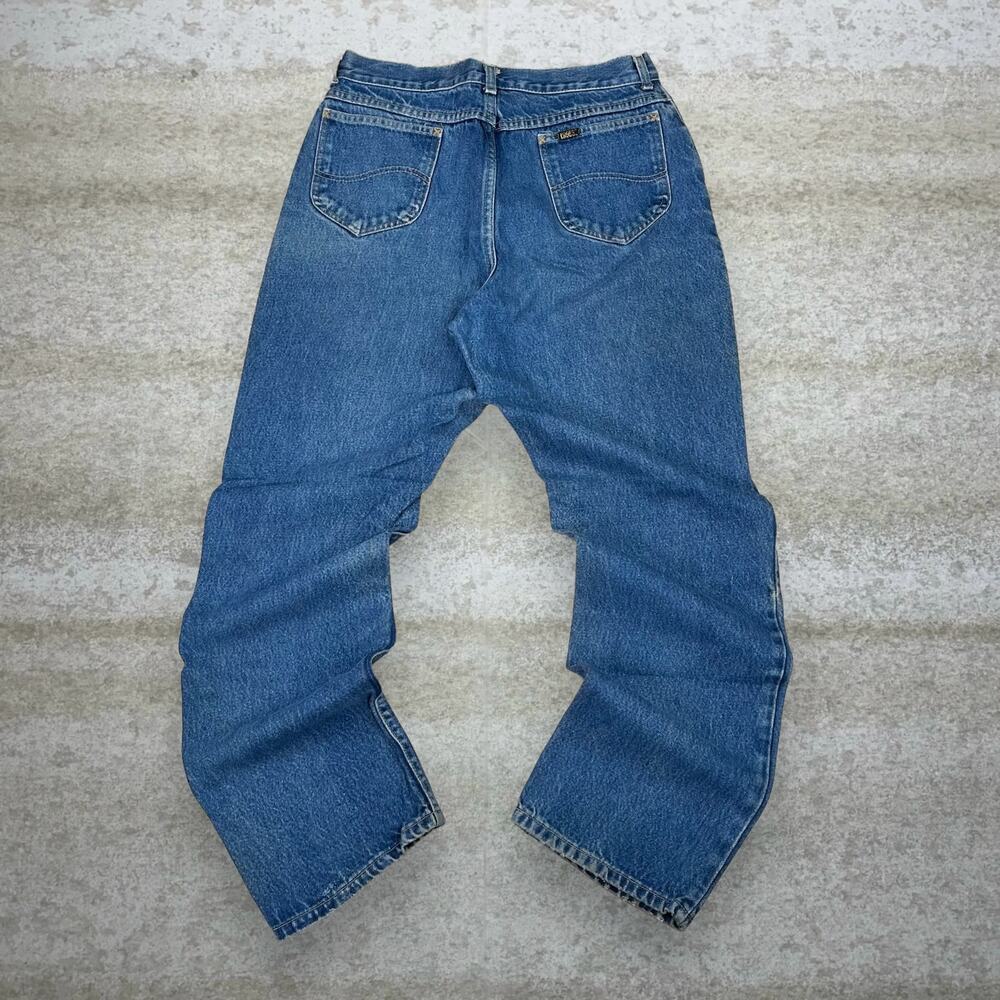 Vintage 90s Lee MR Jeans 28x30 Baggy Fit Medium Wash Made in USA